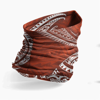 Guam Neck Gaiter - Tribal Wave Red