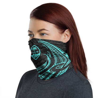 Guam Neck Gaiter - Tribal Wave Turquoise