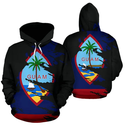 Guam Hoodie - Guam Coat Of Arms Painting