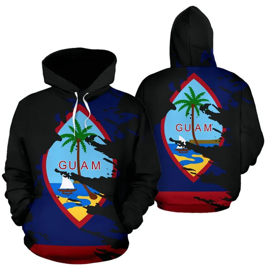 Guam Hoodie - Guam Coat Of Arms Painting