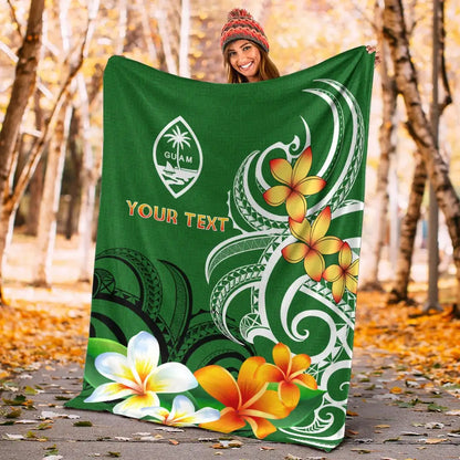 Guam Personalised Premium Blanket - Guamanian Spirit Green