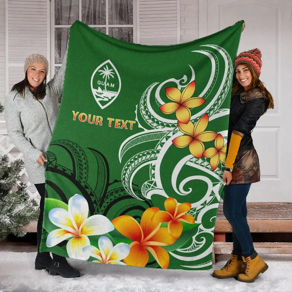 Guam Personalised Premium Blanket - Guamanian Spirit Green