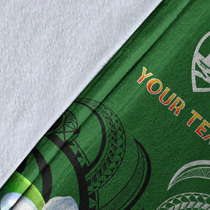 Guam Personalised Premium Blanket - Guamanian Spirit Green