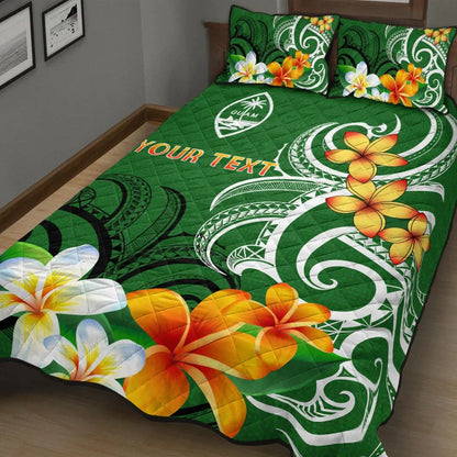Guam Personalised Quilt Bed Set - Guamanian Spirit Green