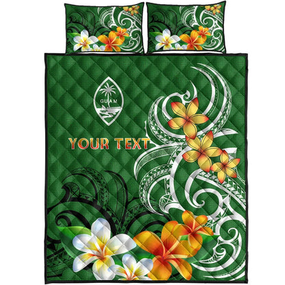 Guam Personalised Quilt Bed Set - Guamanian Spirit Green