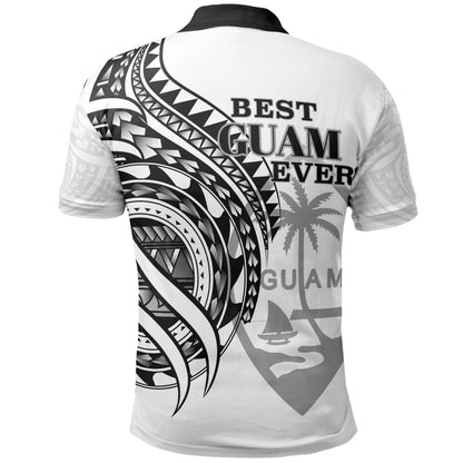Guam Polo Shirt - Black Color Polynesian Patterns Best Guam Ever