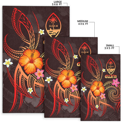 Guam Polynesian Area Rug - Legend of Guam (Red)