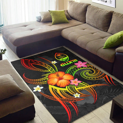 Guam Polynesian Area Rug - Legend of Guam (Reggae)
