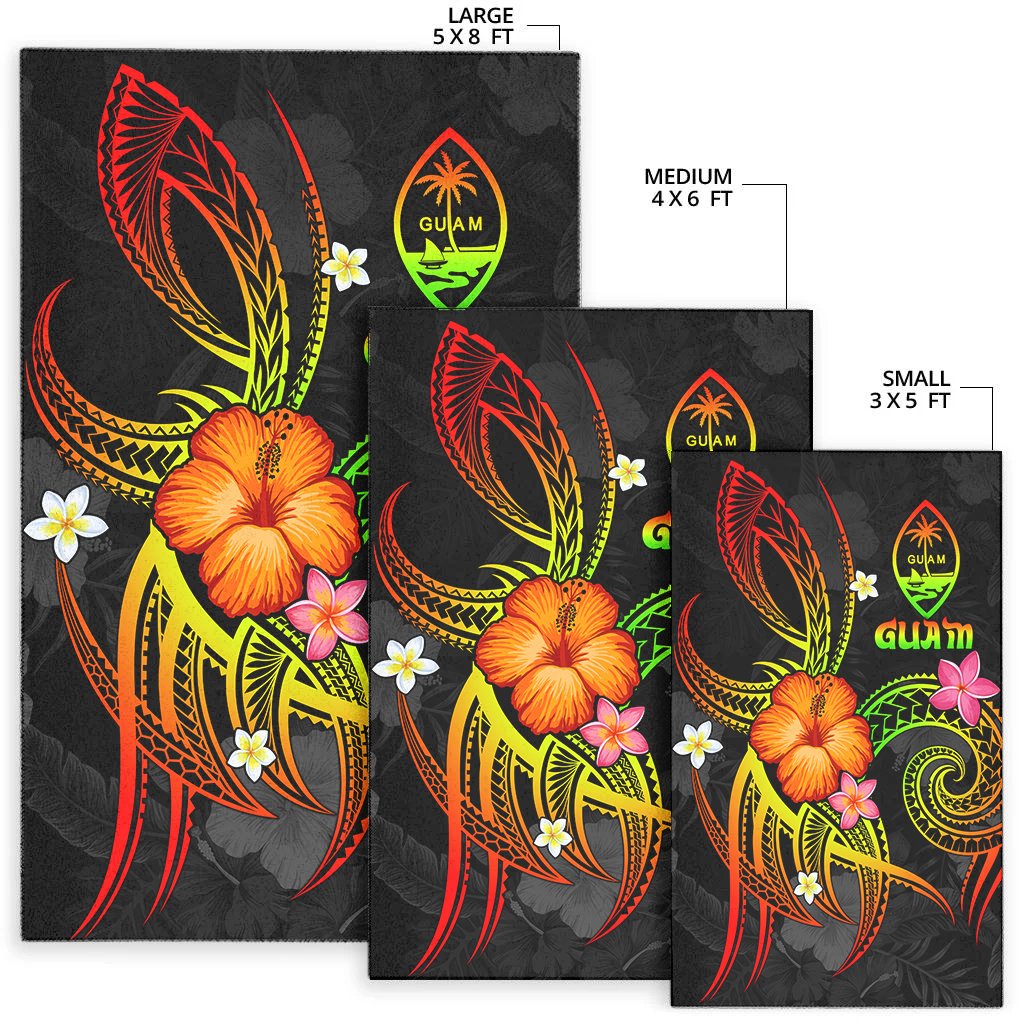 Guam Polynesian Area Rug - Legend of Guam (Reggae)
