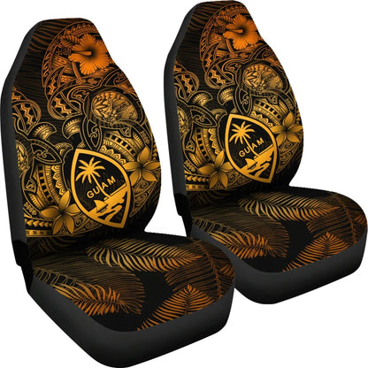 Guam Polynesian Car Seat Covers - Gold Turtle Homeland