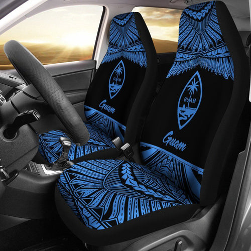 Guam Polynesian Car Seat Covers - Pride Blue Version