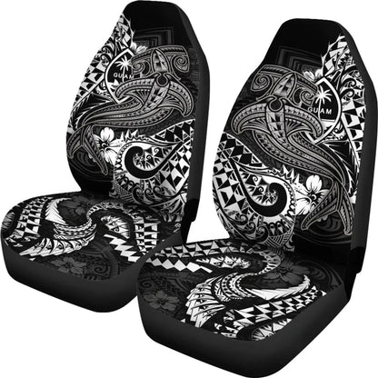 Guam Polynesian Car Seat Covers - White Shark Polynesian Tattoo