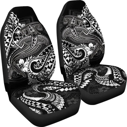 Guam Polynesian Car Seat Covers - White Shark Polynesian Tattoo