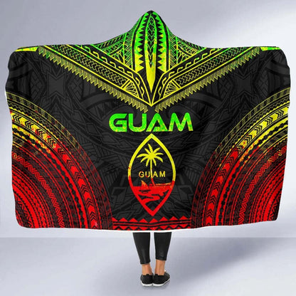 Guam Polynesian Chief Hooded Blanket - Reggae Version