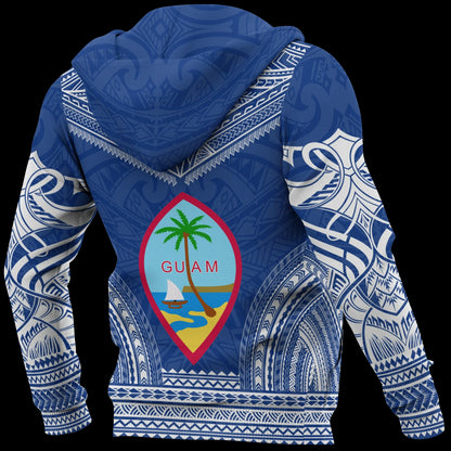 Guam Polynesian Chief Hoodie - Blue Version