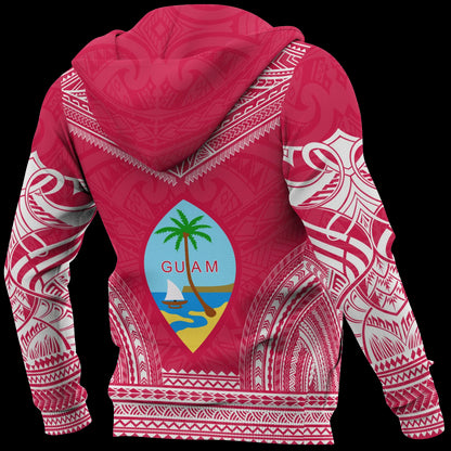 Guam Polynesian Chief Hoodie - Red Version