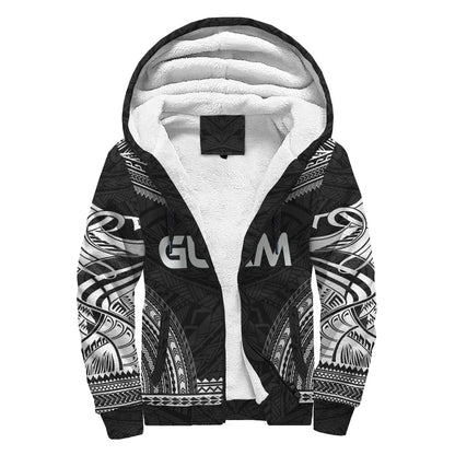 Guam Sherpa Hoodie - Polynesian Chief Black Version