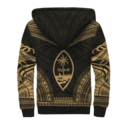 Guam Sherpa Hoodie - Polynesian Chief Gold Version