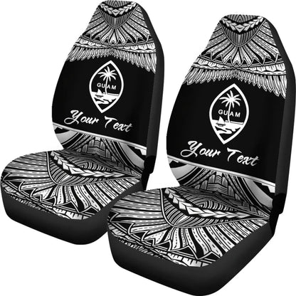 Guam Polynesian Custom Personalised Car Seat Covers - Pride White Version