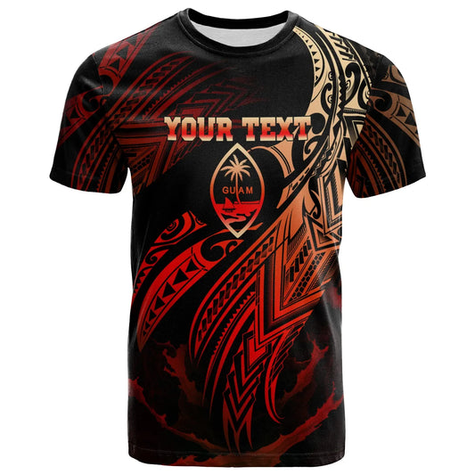 Guam Polynesian Custom Personalised T-Shirt - Guam Legend Red Version