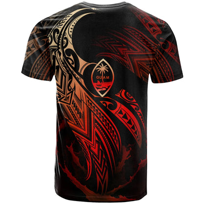 Guam Polynesian Custom Personalised T-Shirt - Guam Legend Red Version