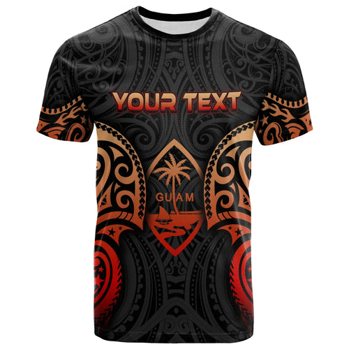 Guam Polynesian Custom Personalised T-Shirt - Spirit Red Version