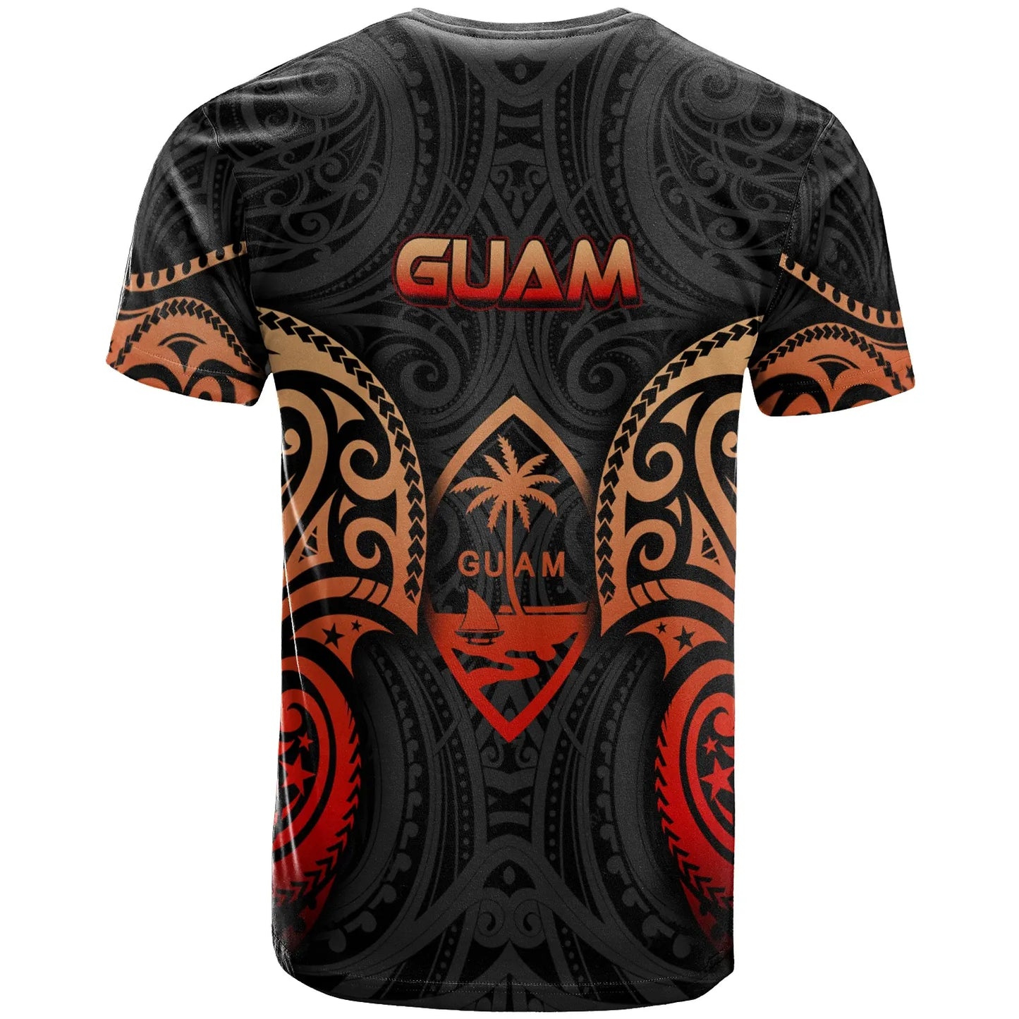 Guam Polynesian Custom Personalised T-Shirt - Spirit Red Version