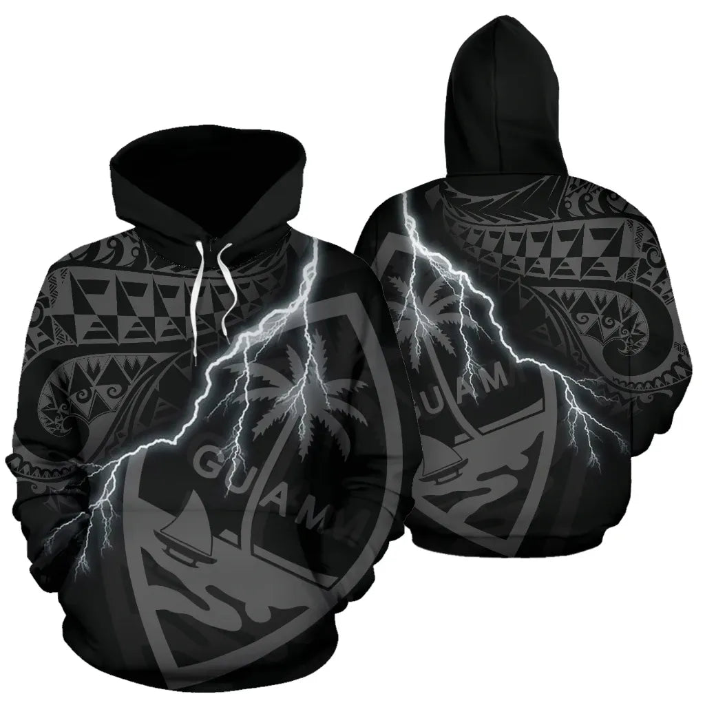 Guam Polynesian Hoodie - Lighting Thunder
