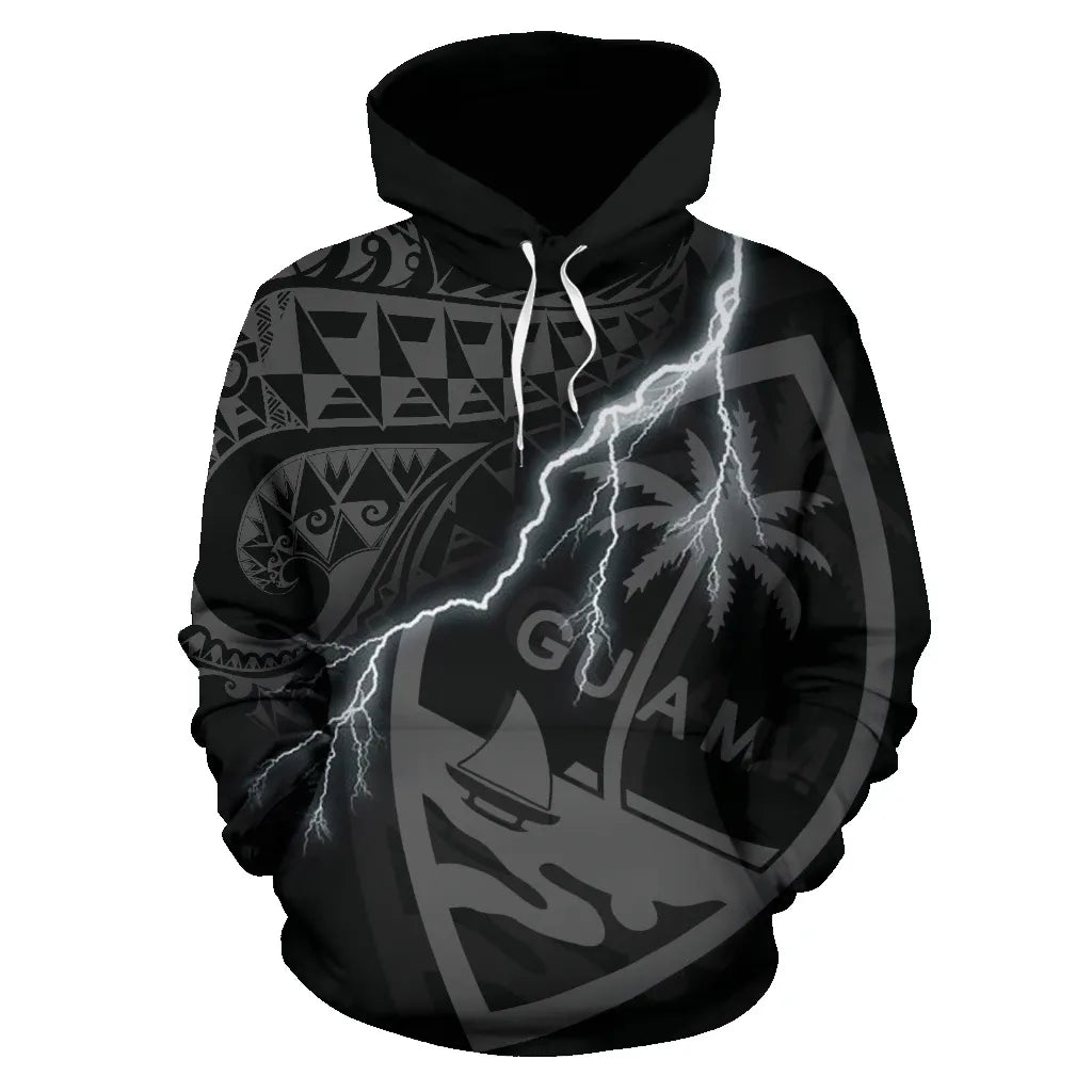 Guam Polynesian Hoodie - Lighting Thunder