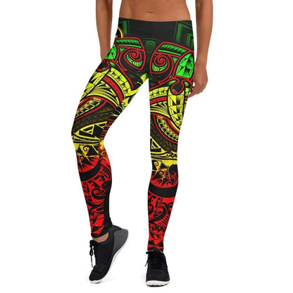 Guam Polynesian Legging - Reggae Shark Polynesian Tattoo