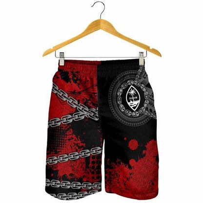 Guam Polynesian Men Shorts - Polynesian Chain Style