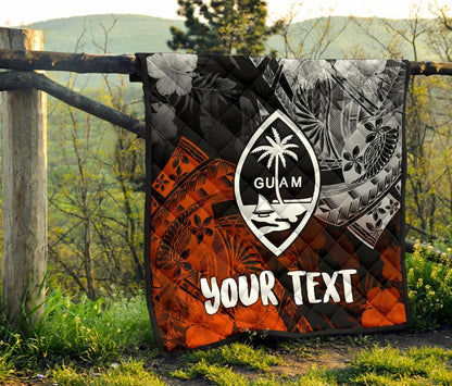 Guam Polynesian Persionalised Premium Quilt - Vintage Polynesian Style