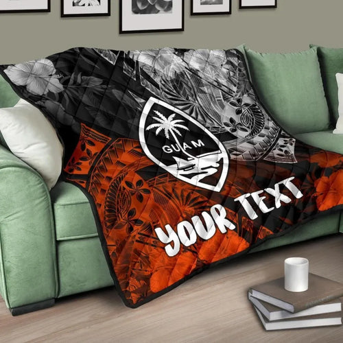 Guam Polynesian Persionalised Premium Quilt - Vintage Polynesian Style