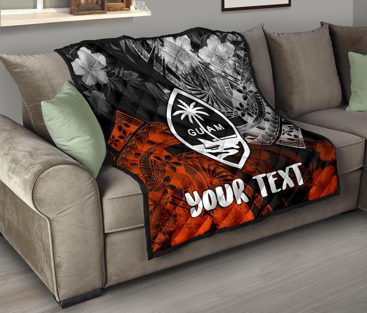 Guam Polynesian Persionalised Premium Quilt - Vintage Polynesian Style