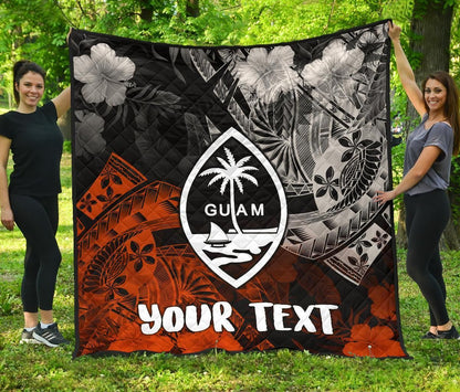Guam Polynesian Persionalised Premium Quilt - Vintage Polynesian Style