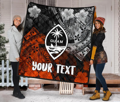 Guam Polynesian Persionalised Premium Quilt - Vintage Polynesian Style