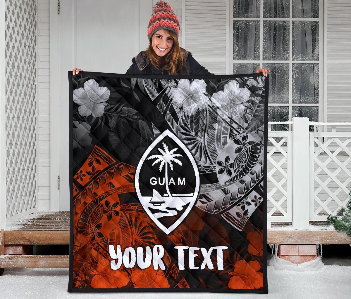 Guam Polynesian Persionalised Premium Quilt - Vintage Polynesian Style