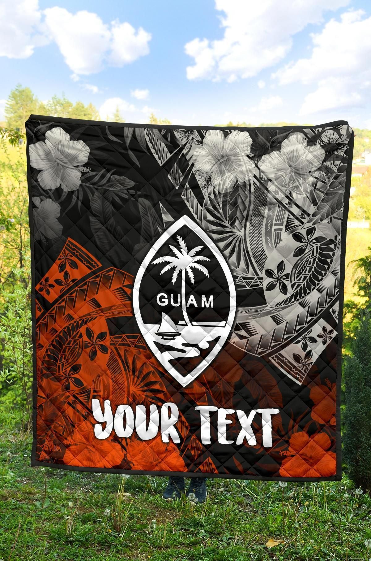 Guam Polynesian Persionalised Premium Quilt - Vintage Polynesian Style