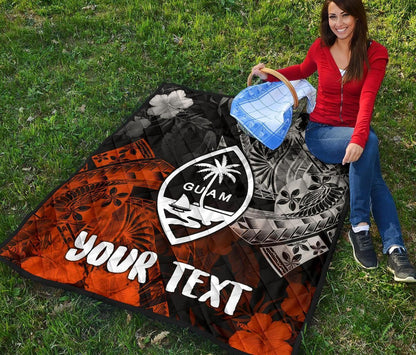 Guam Polynesian Persionalised Premium Quilt - Vintage Polynesian Style