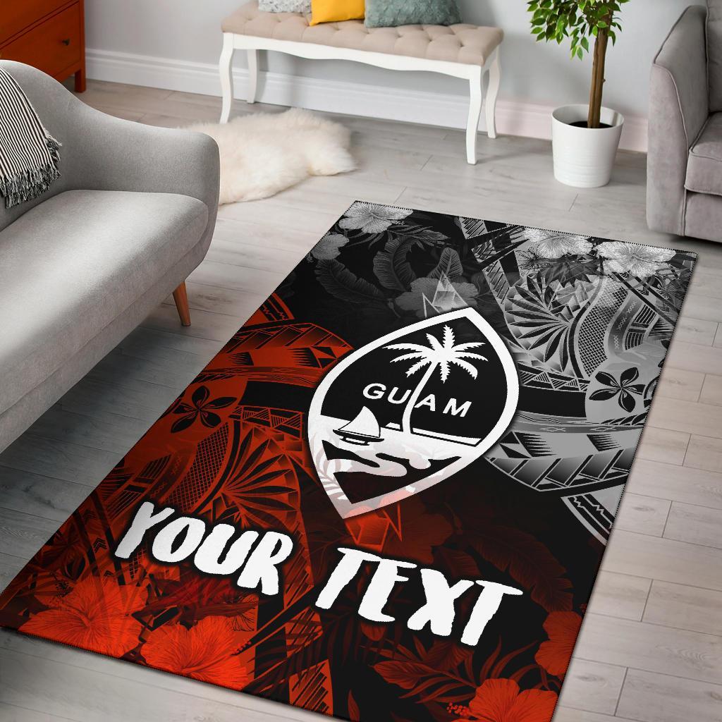 Guam Polynesian Personalised Area Rug - Vintage Polynesian Style