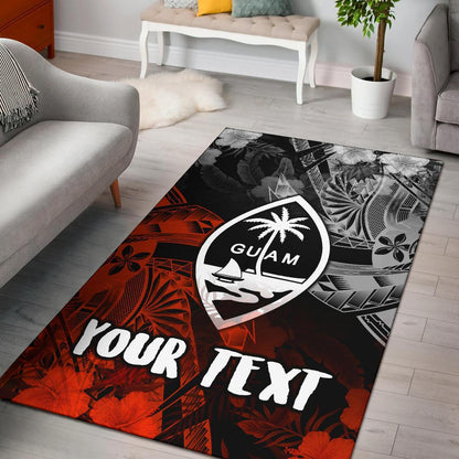 Guam Polynesian Personalised Area Rug - Vintage Polynesian Style