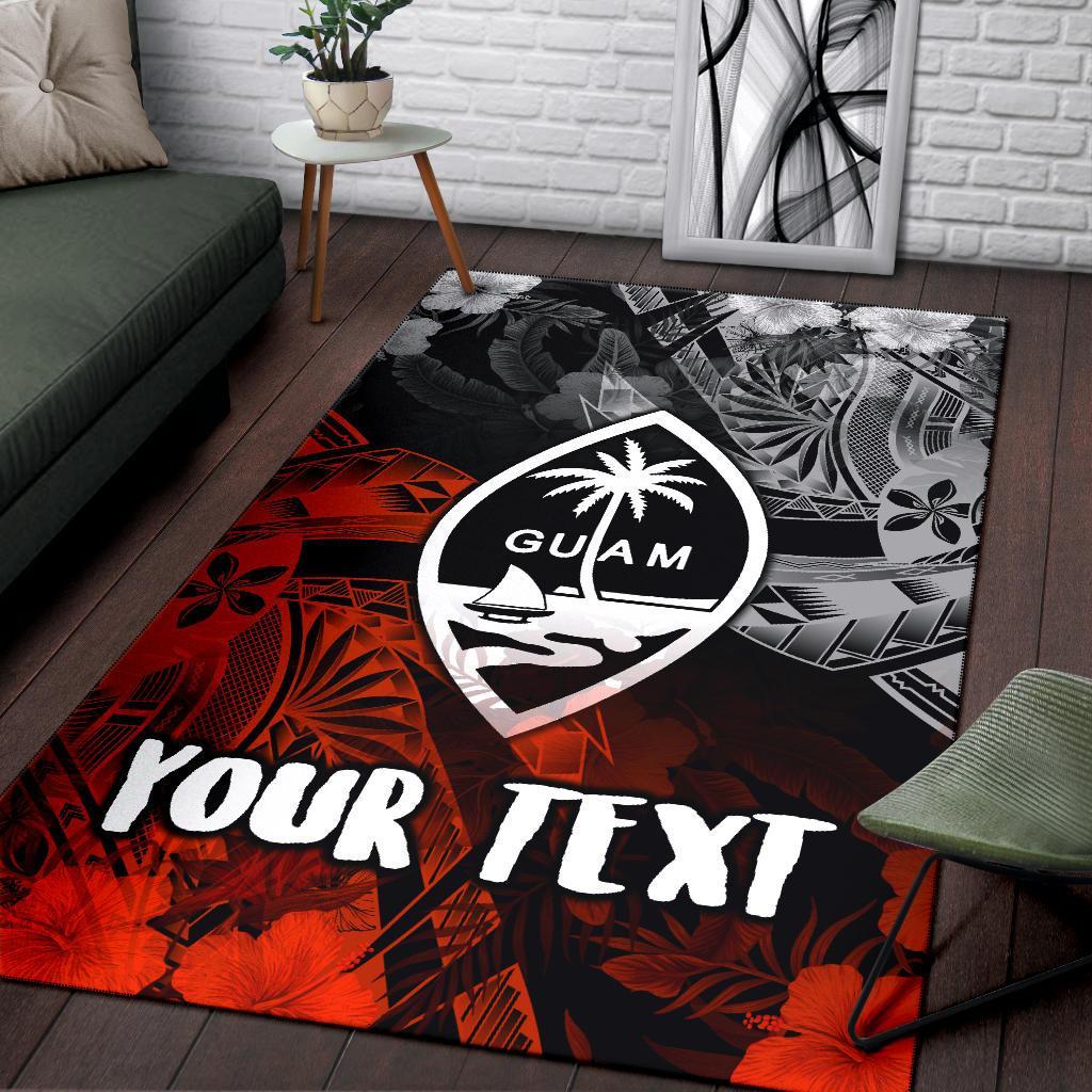 Guam Polynesian Personalised Area Rug - Vintage Polynesian Style