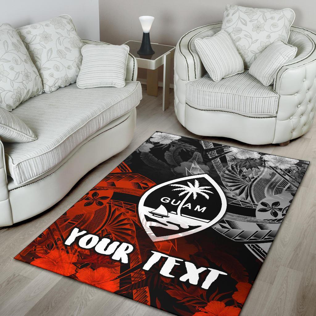 Guam Polynesian Personalised Area Rug - Vintage Polynesian Style
