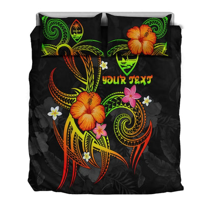 Guam Polynesian Personalised Bedding Set - Legend Of Guam (Reggae)