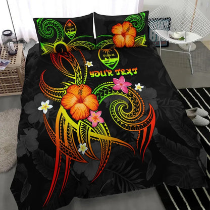 Guam Polynesian Personalised Bedding Set - Legend Of Guam (Reggae)