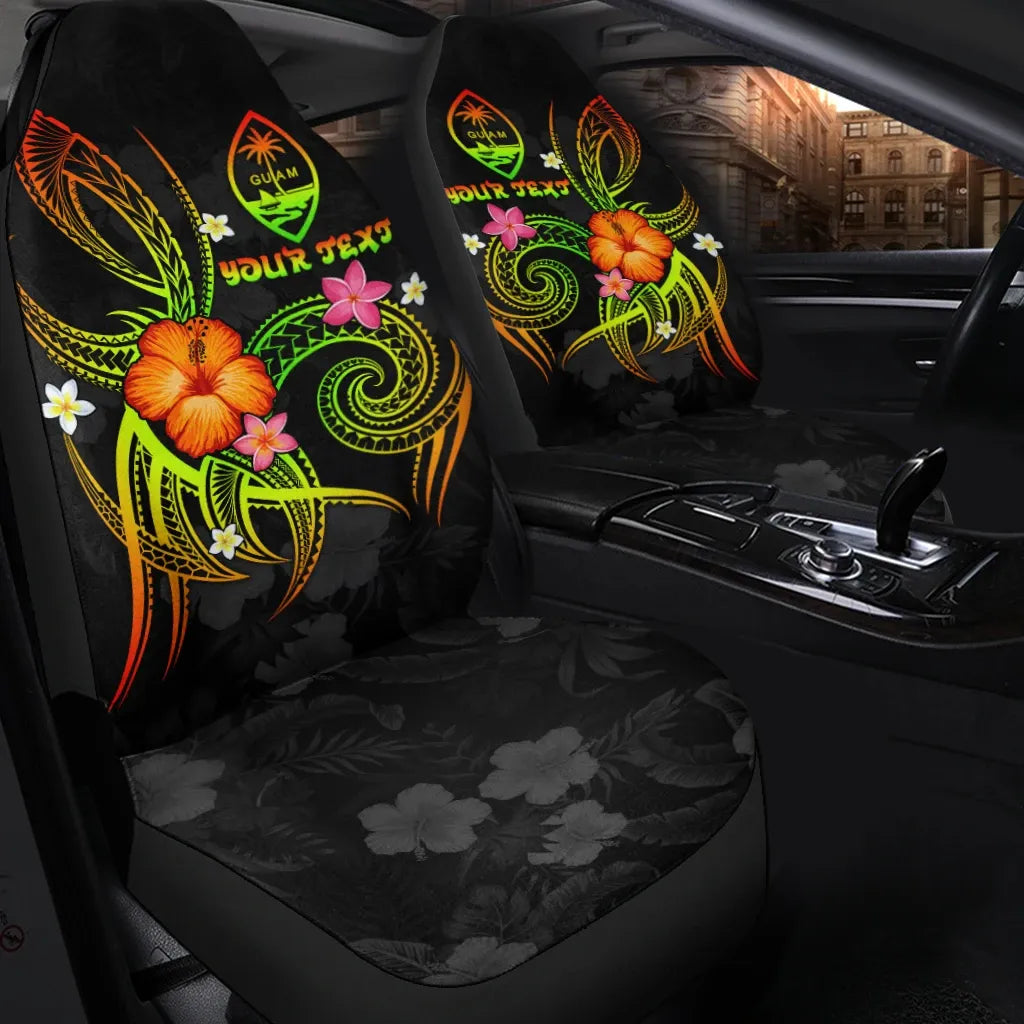 Guam Polynesian Personalised Car Seat Covers - Legend of Guam (Reggae)