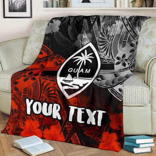 Guam Polynesian Personalised Premium Blanket - Vintage Polynesian Style
