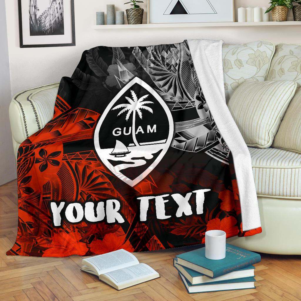 Guam Polynesian Personalised Premium Blanket - Vintage Polynesian Style