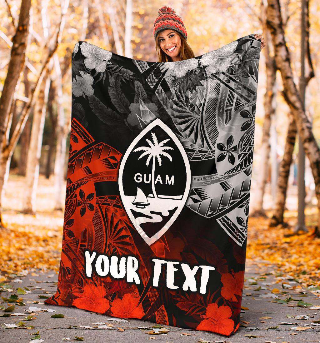 Guam Polynesian Personalised Premium Blanket - Vintage Polynesian Style
