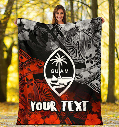 Guam Polynesian Personalised Premium Blanket - Vintage Polynesian Style